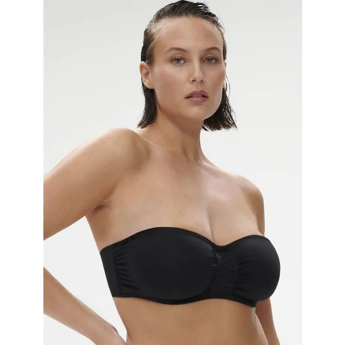 Parte de arriba Bikini Simone Perele Hoya Bandeau con aros 1EAB31 Negro