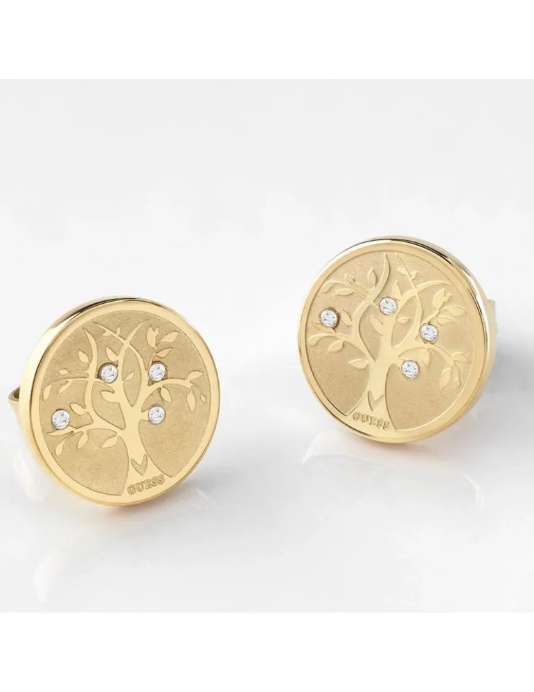 Pendientes Guess Mujer Talismania Acero Dorado