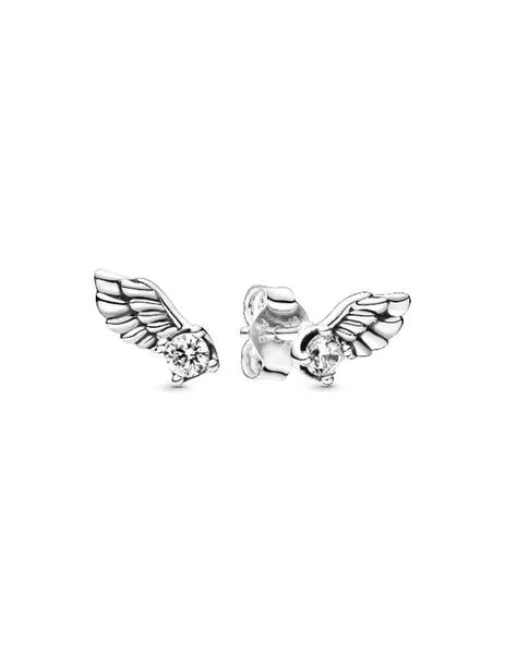 pendientes pandora alas de Ángel brillantes