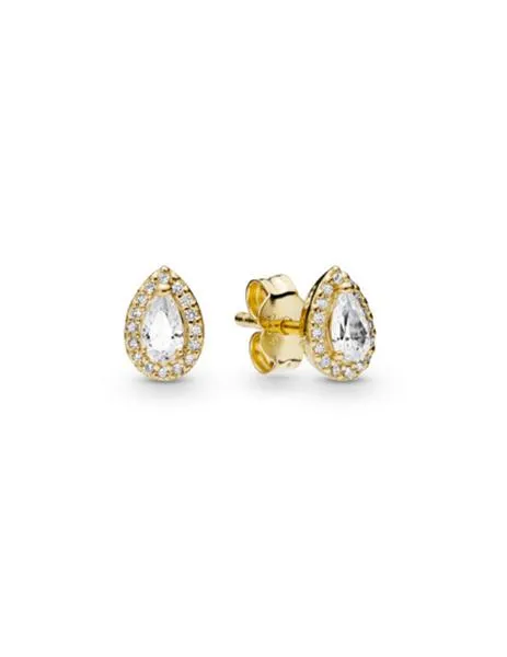 pendientes pandora shine gotas brillantes