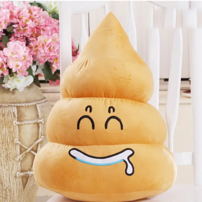 Personality Miracle Useful Gift Shit Pattern Pillow Cushion