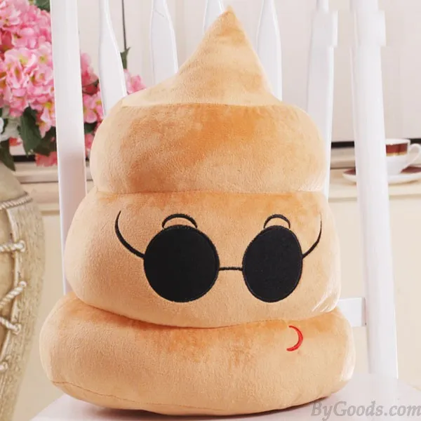 Personality Miracle Useful Gift Shit Pattern Pillow Cushion