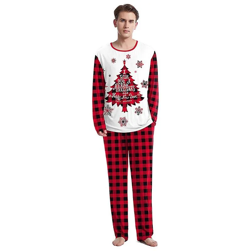 Pijama de Navidad Para La Familia Pijamas De Navidad Conjuntos A Juego Pijama Para Parejas Hombres