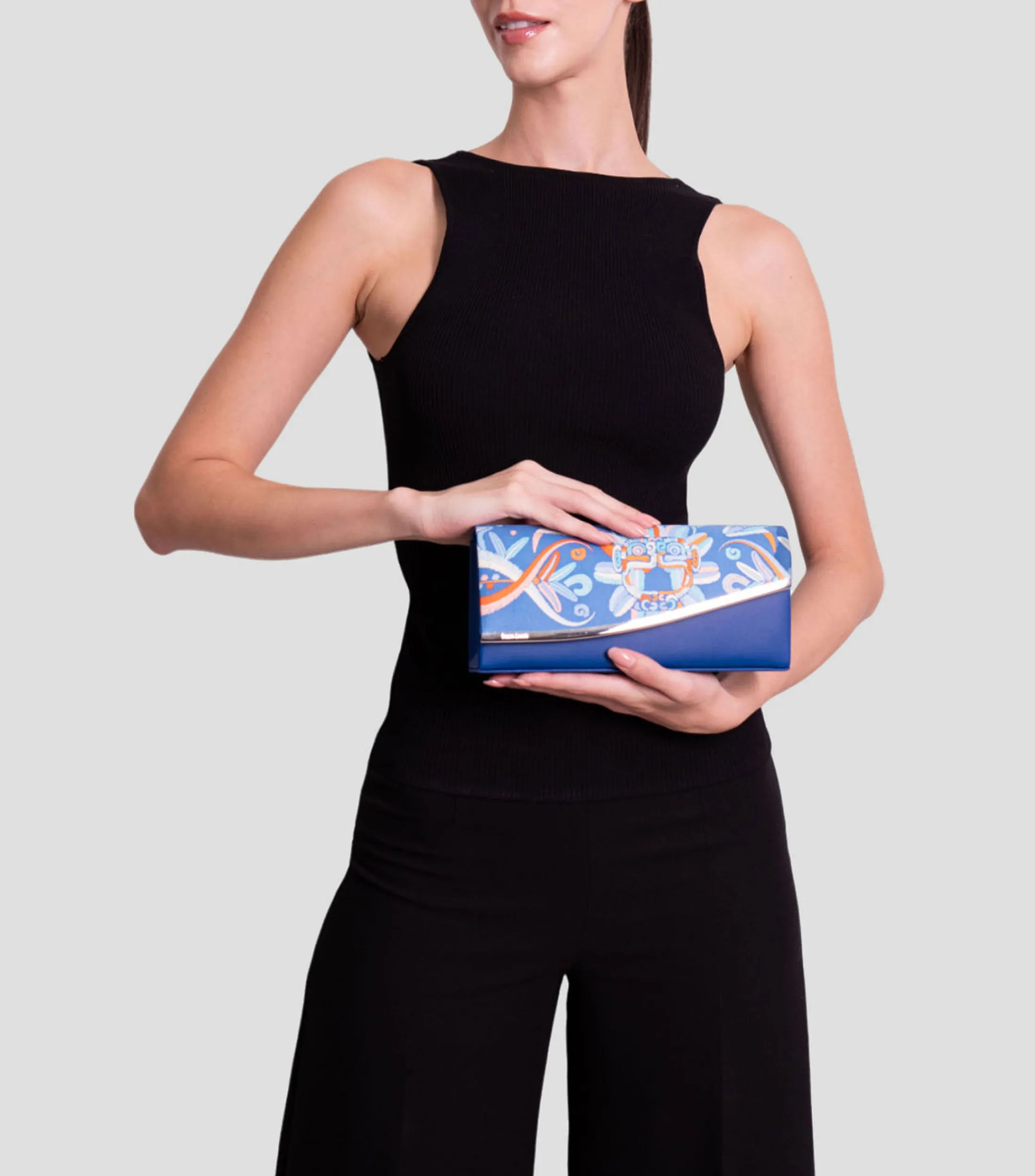 Pineda Covalin Bolso Clutch Akbal Quetzalcóatl Mujer