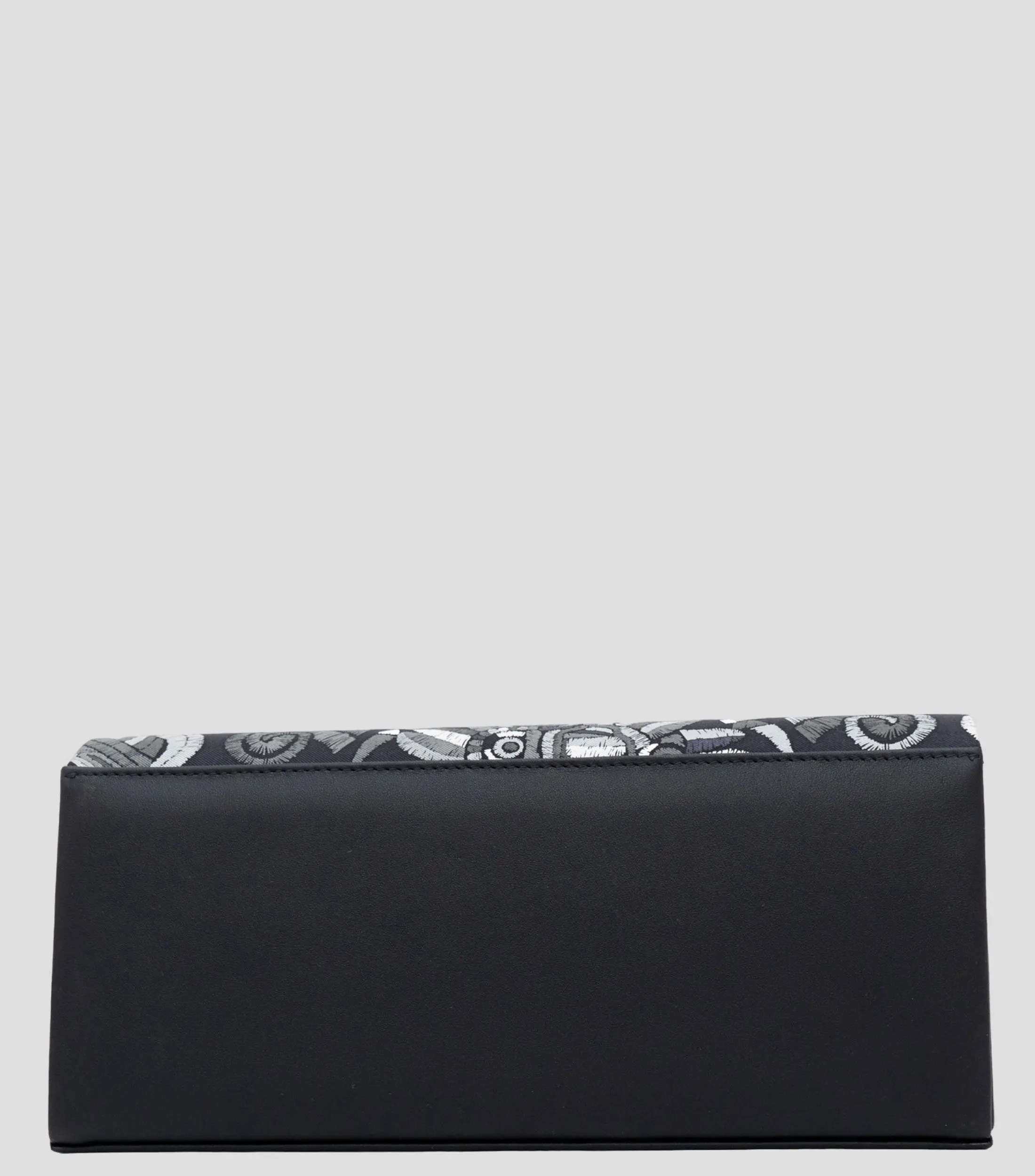 Pineda Covalin Bolso clutch gris en piel Akbal Quetzalcóatl Mujer