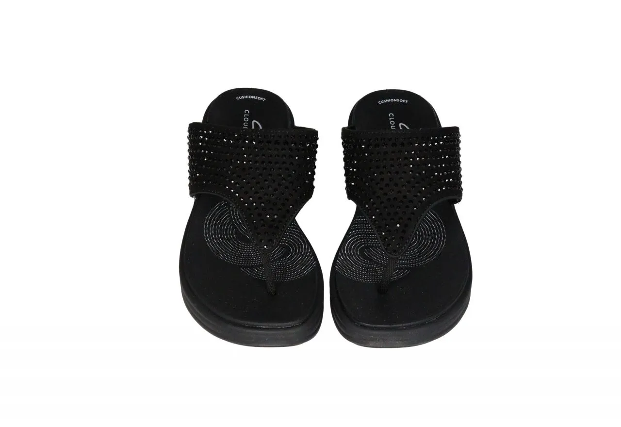 Pinky Dedo Negro Brillantes Piso Goma Negro