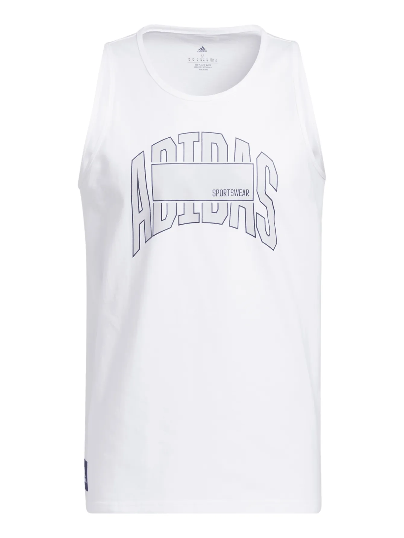 Playera Adidas Sportswear Blanco Para Hombre