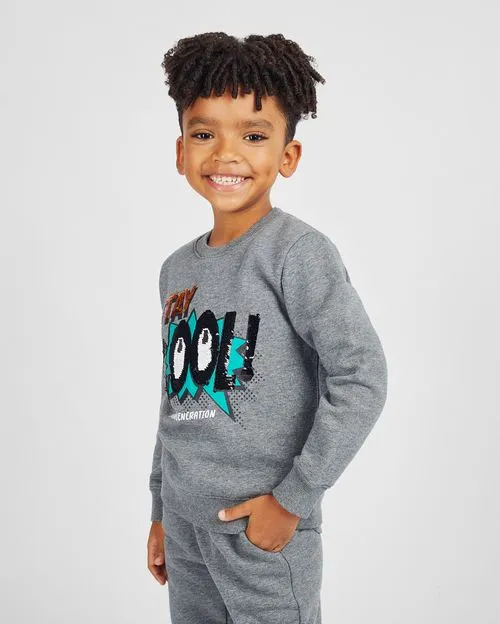 Polera Niño Lucio Gris Fit Poly