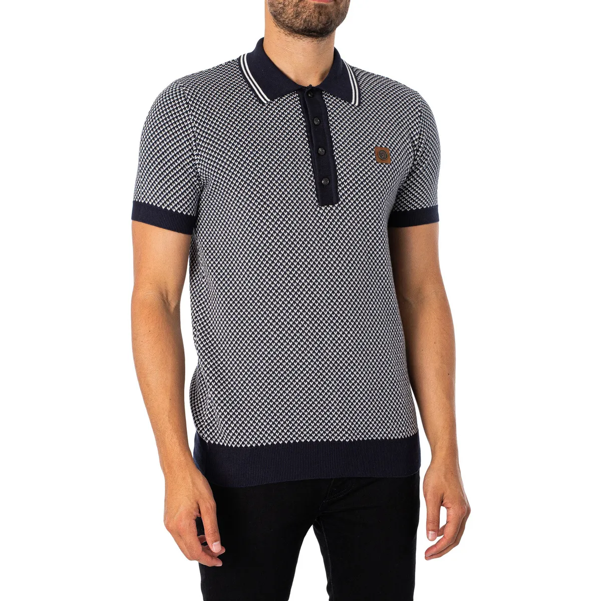 Polo De Galga Fina Con Estampado