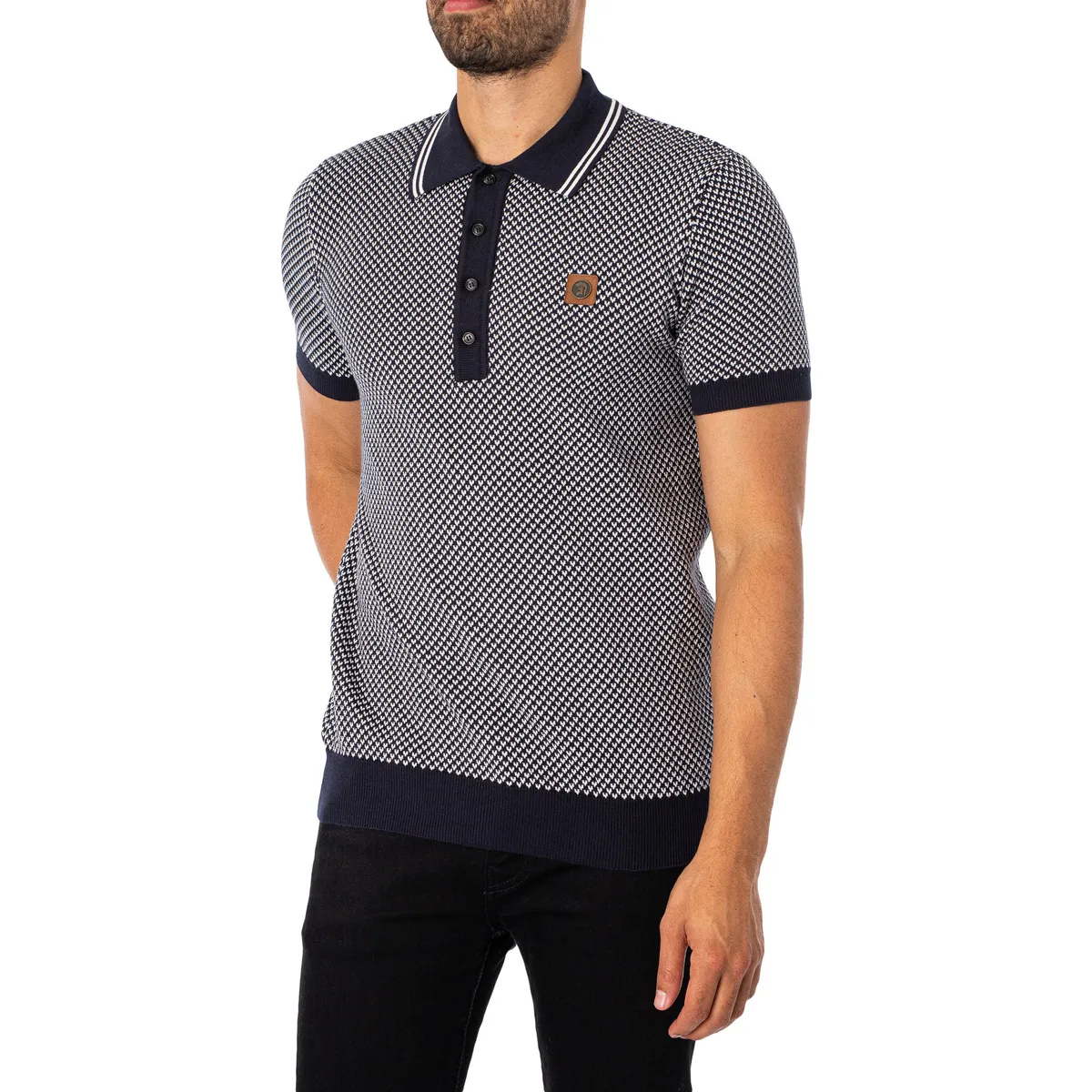 Polo De Galga Fina Con Estampado