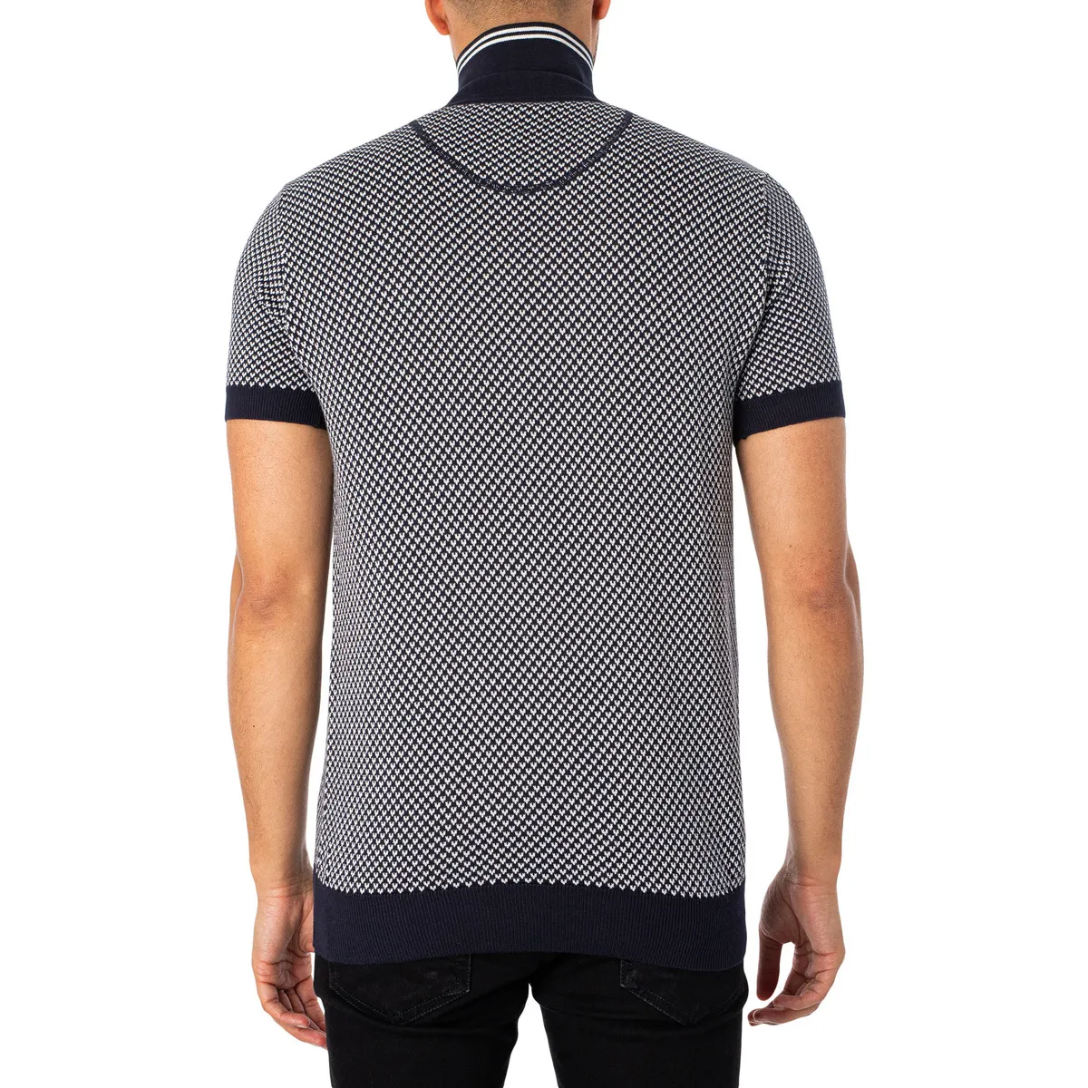 Polo De Galga Fina Con Estampado