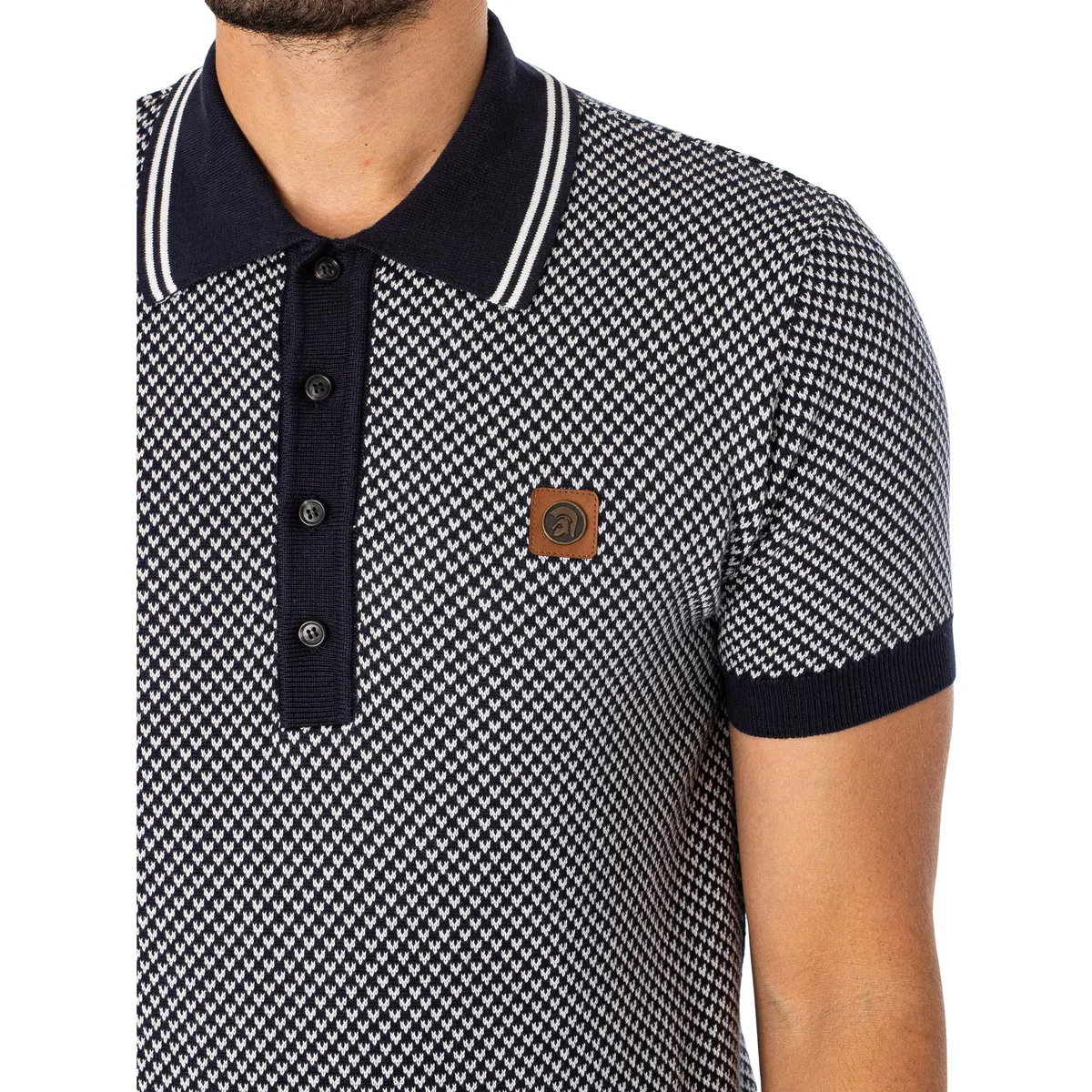 Polo De Galga Fina Con Estampado