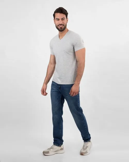 Polo Hombre César Core Gris Poly