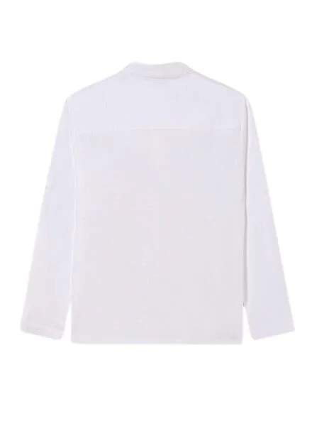 Polo Mayoral Cuello Panadero Blanco Para Niño