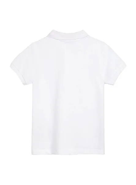 polo mayoral granito básico blanco para niño