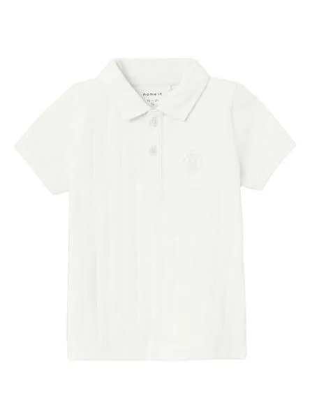 Polo Name It Fen Blanco Para Niño