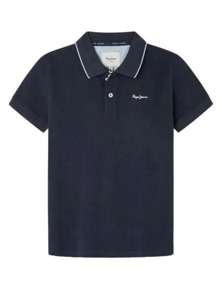 Polo Pepe Jeans New Thor Azul Marino Para Niño