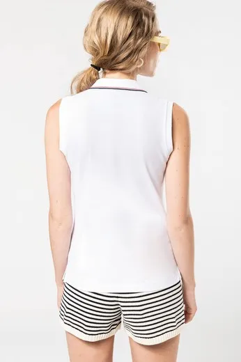 Polo sin mangas para mujer