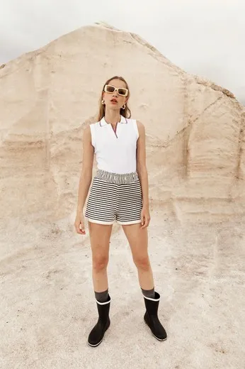 Polo sin mangas para mujer