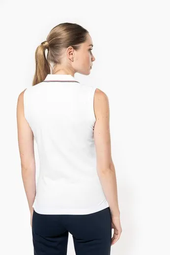 Polo sin mangas para mujer
