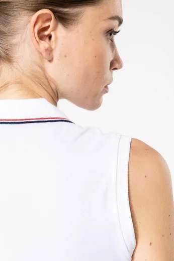 Polo sin mangas para mujer