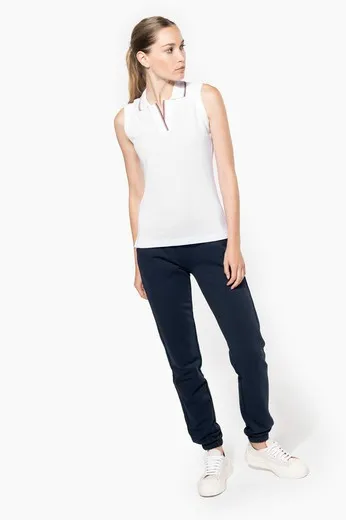 Polo sin mangas para mujer