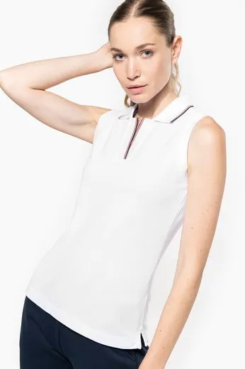 Polo sin mangas para mujer
