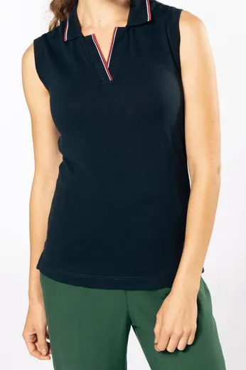 Polo sin mangas para mujer