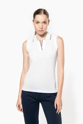 Polo sin mangas para mujer