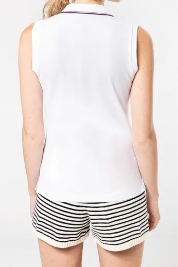 Polo sin mangas para mujer