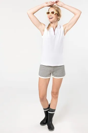 Polo sin mangas para mujer