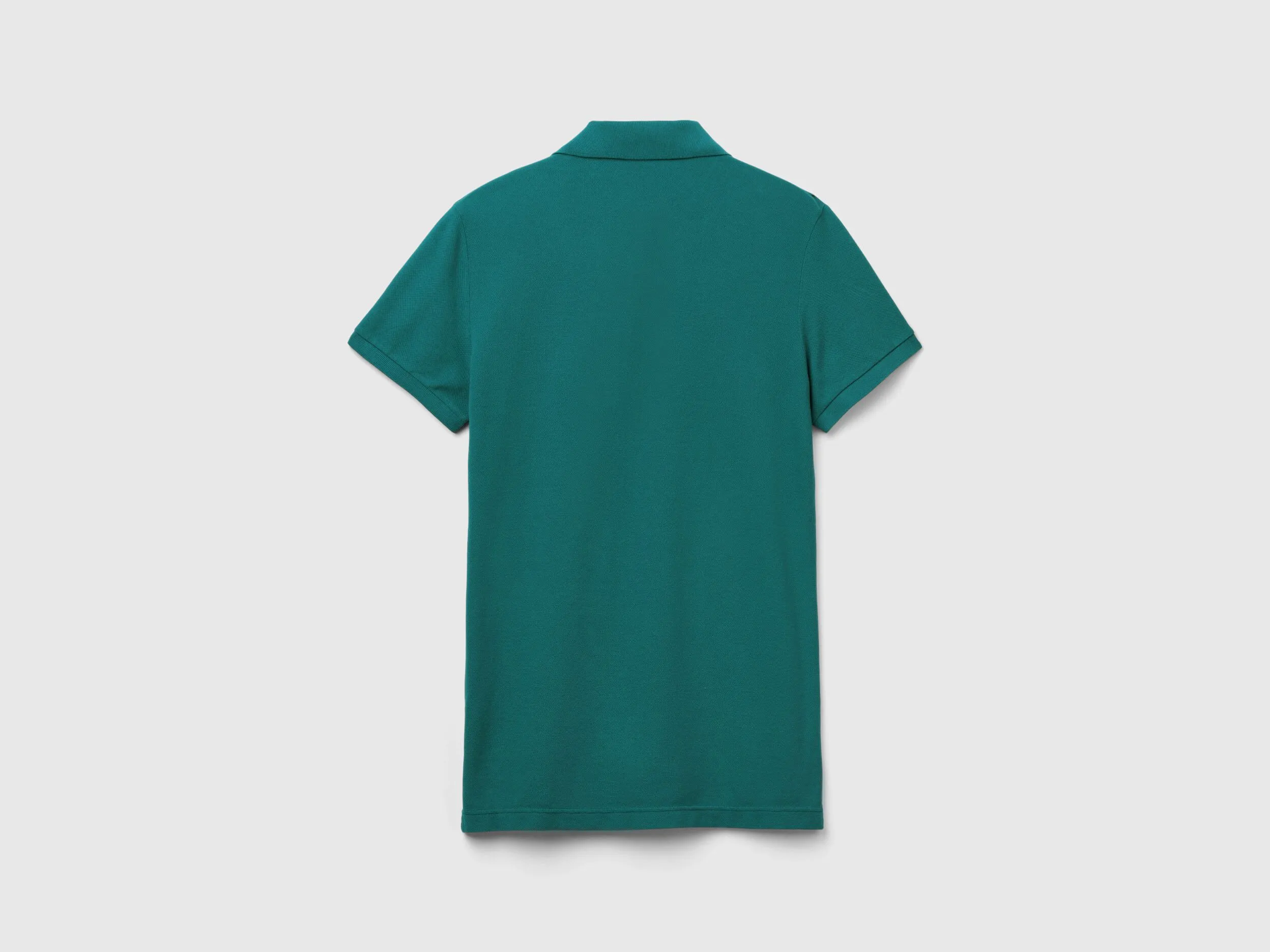 Polo verde petróleo slim fit