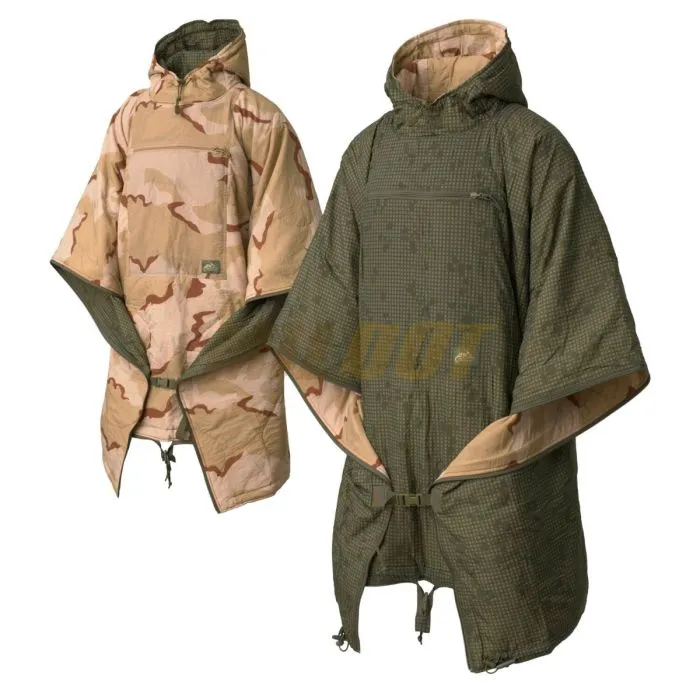 PONCHO REVERSIBLE HELIKONTEX SWAGMAN ROLL DESERT NIGHT CAMO Y US DESERT
