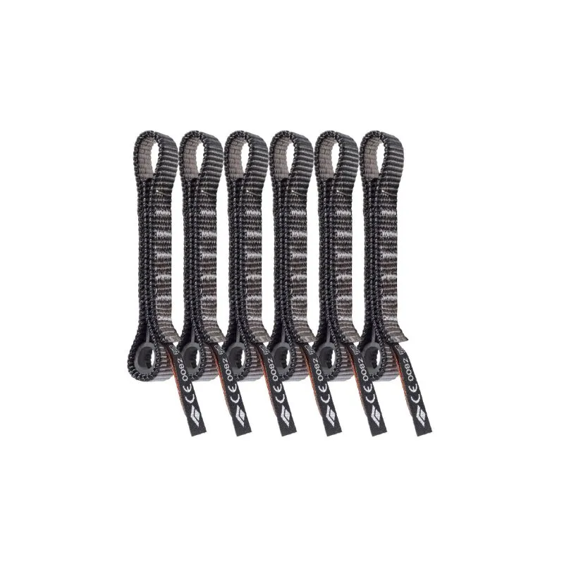 QUICKDRAW CORREAS BLACK DIAMOND STANDARD DOGBONE 12CM  6 PCK