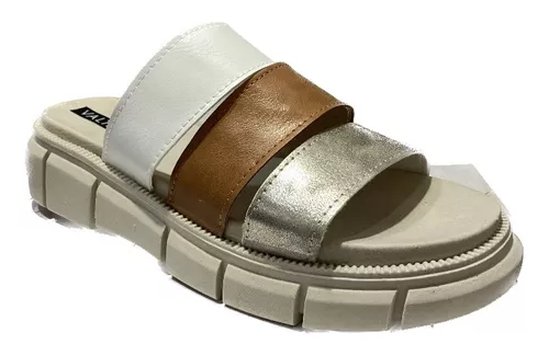 SANDALIA DE MUJER LIVIANA COMODA MODA VERANO MARRON ART215