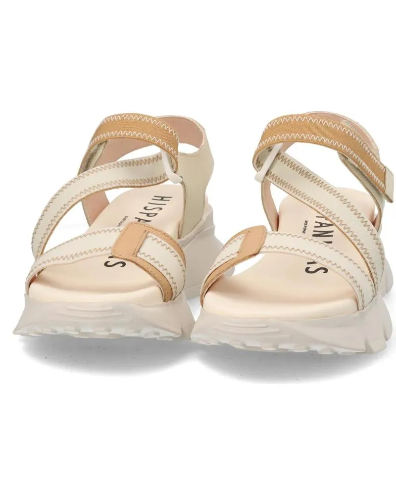 SANDALIAS DE MUJER HISPANITAS  JAMAICA CHV243459 BEIGE BLANCO NATADESERT