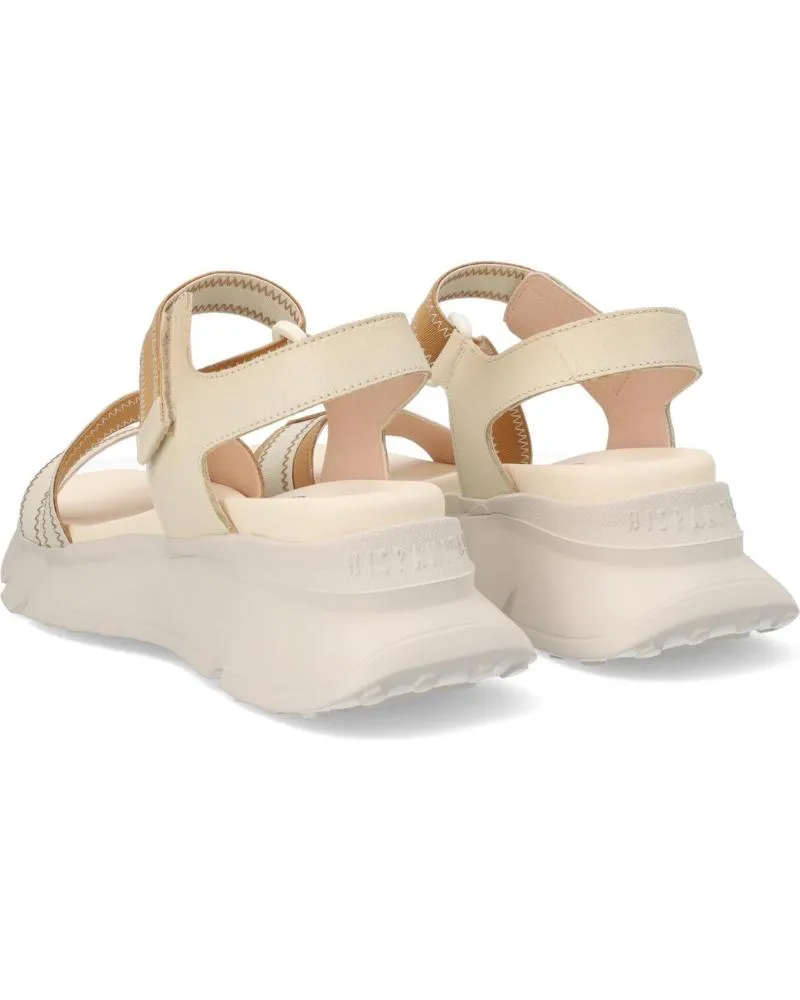 SANDALIAS DE MUJER HISPANITAS  JAMAICA CHV243459 BEIGE BLANCO NATADESERT
