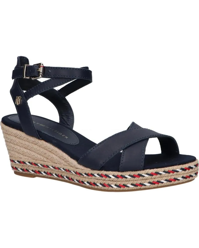 Sandalias de Mujer TOMMY HILFIGER FW0FW06303 FEMININE LOW WEDGE DW5 DESERT SKY