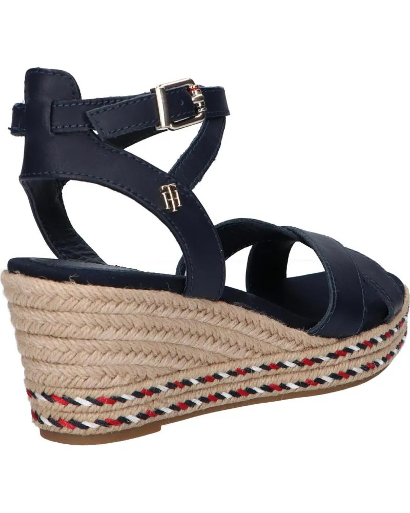 Sandalias de Mujer TOMMY HILFIGER FW0FW06303 FEMININE LOW WEDGE DW5 DESERT SKY