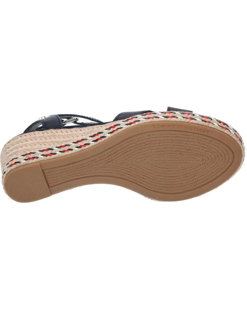 Sandalias de Mujer TOMMY HILFIGER FW0FW06303 FEMININE LOW WEDGE DW5 DESERT SKY