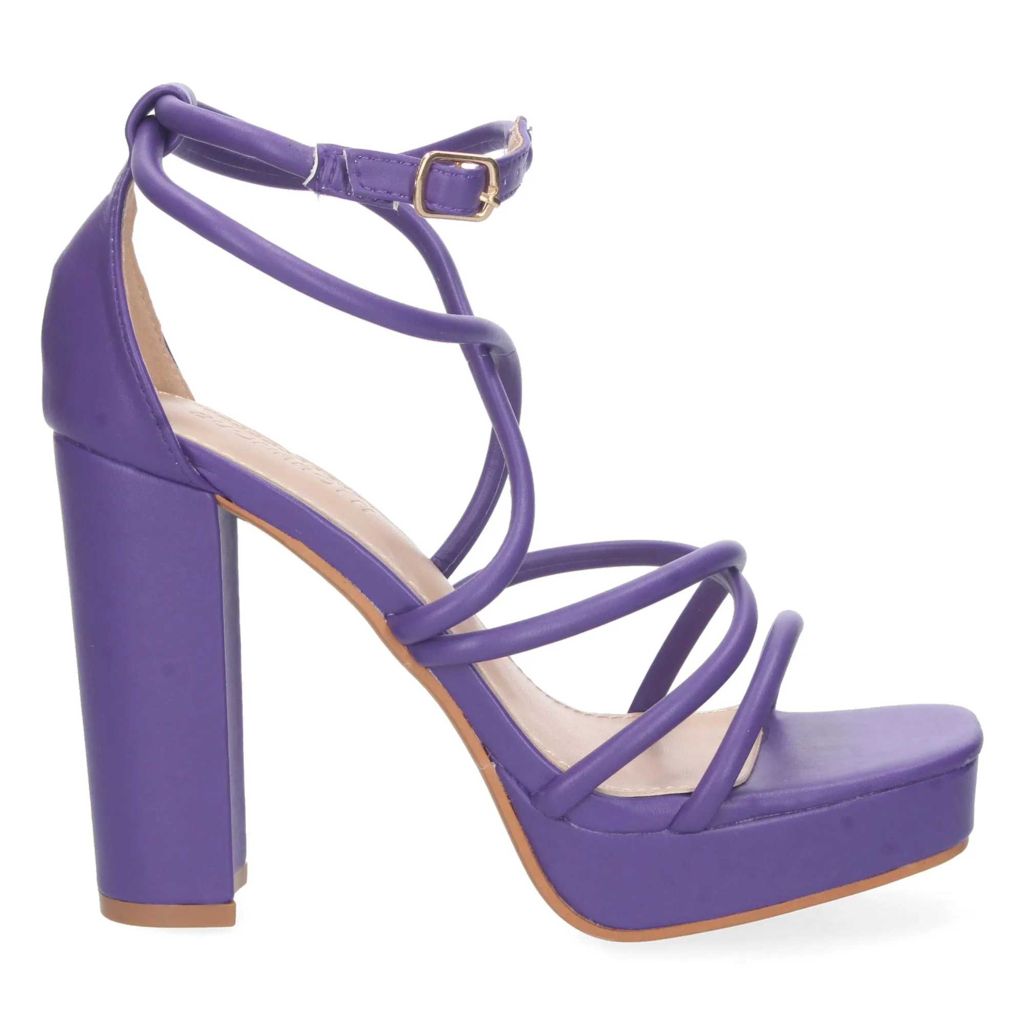Sandalias de tacon para fiesta mujer color lila
