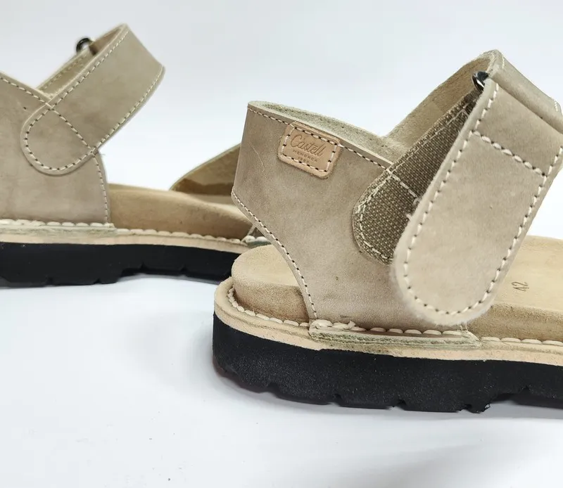 Sandalias Y Zue Castell 1062 piel taupe