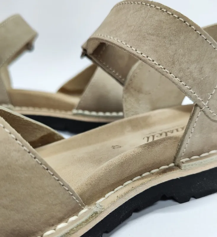 Sandalias Y Zue Castell 1062 piel taupe