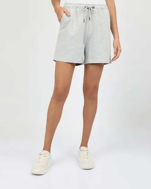 Short Mujer Alexa Gris Fit Poly