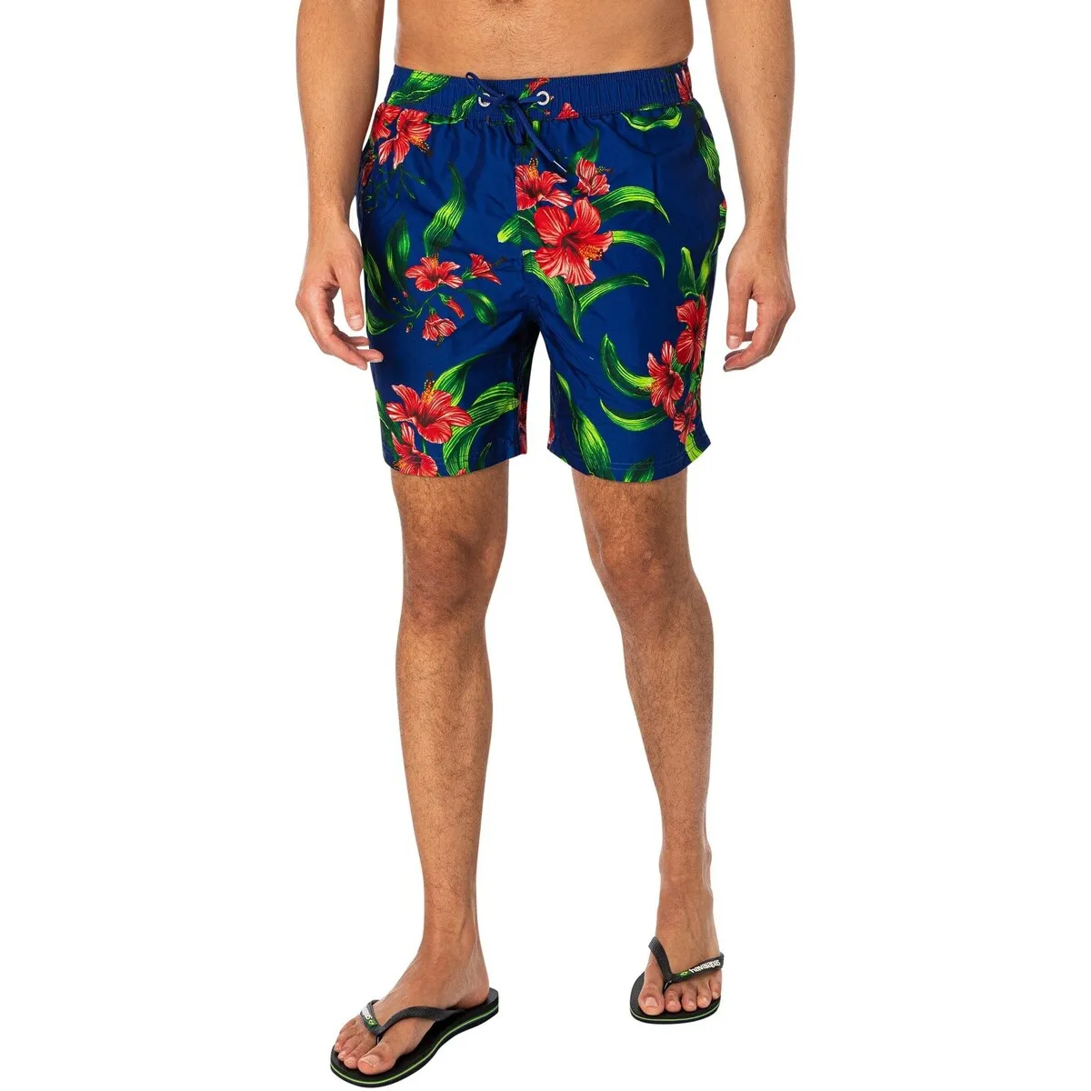 Shorts De Baño Con Estampado Hawaiano 17