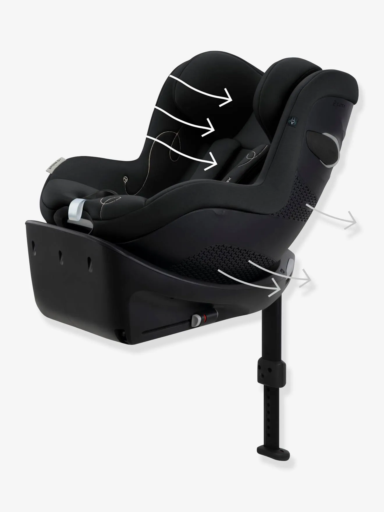 SILLA DE COCHE CON BASE CYBEX GOLD SIRONA GI ISIZE 61 A 105 CM, EQUIVALENCIA GRUPO 0+/1