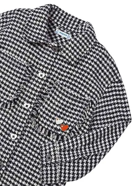 Sobrecamisa Mayoral Cuadros Negro para Niña