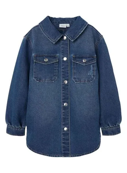 Sobrecamisa Name It Star Vaquera Azul Para Niña