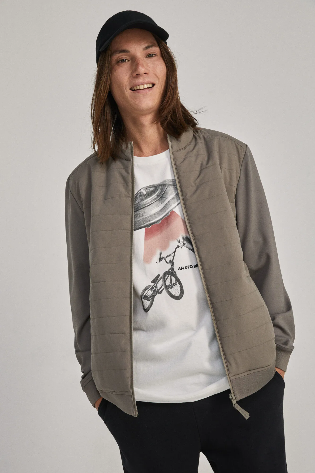 Springfield Chaqueta acolchada combinada