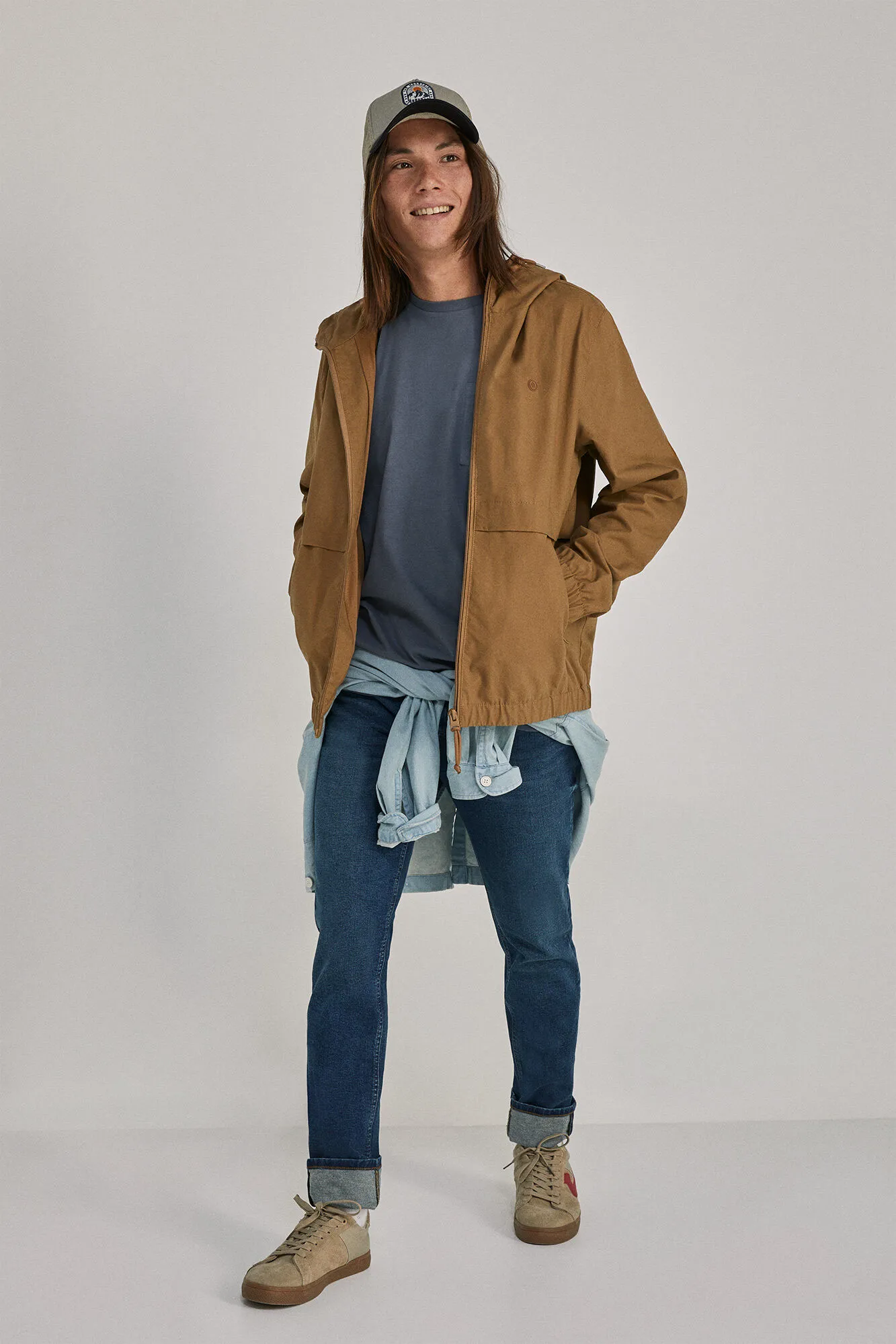 Springfield Chaqueta capucha algodón